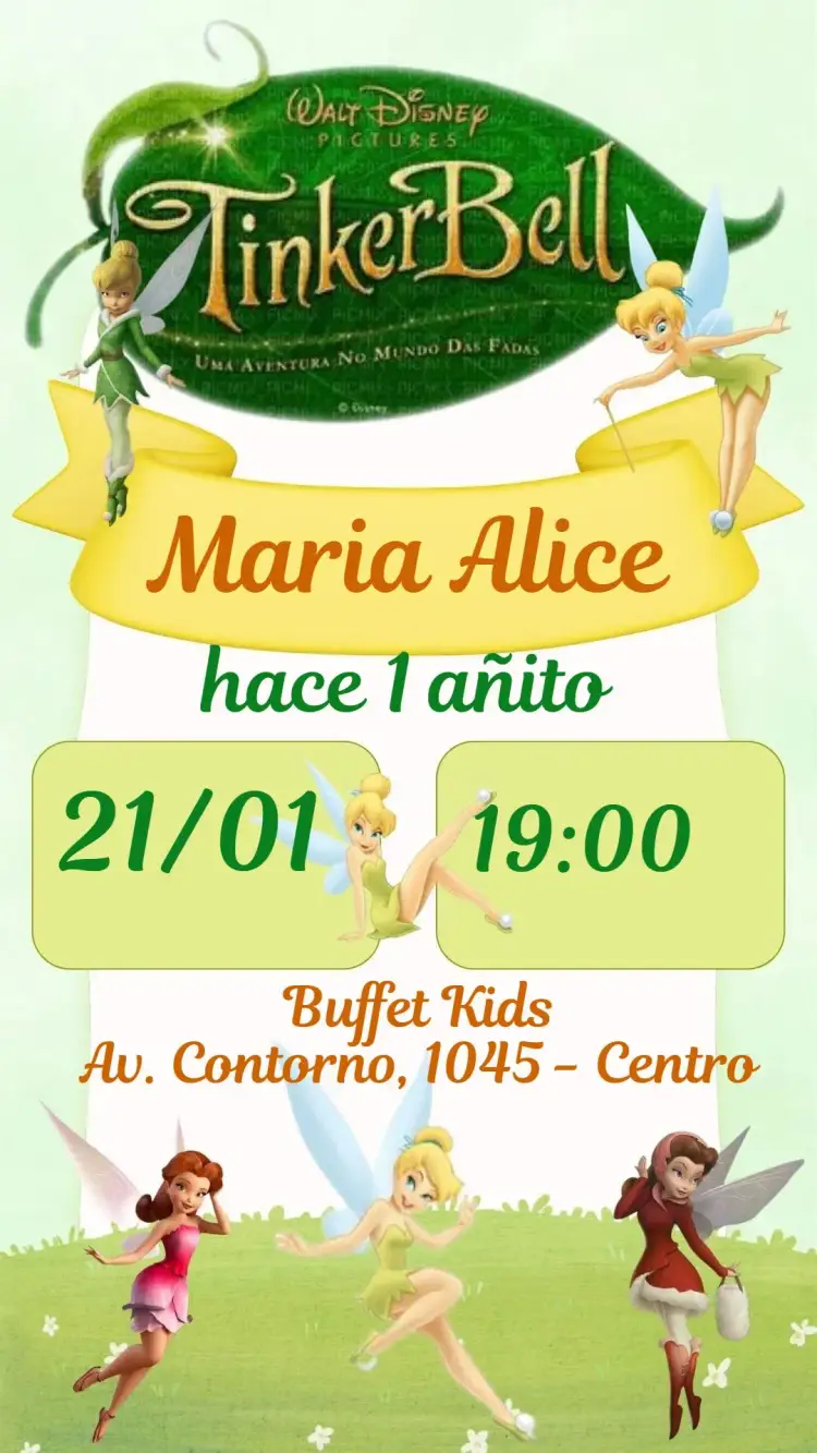 Invitación Campanita