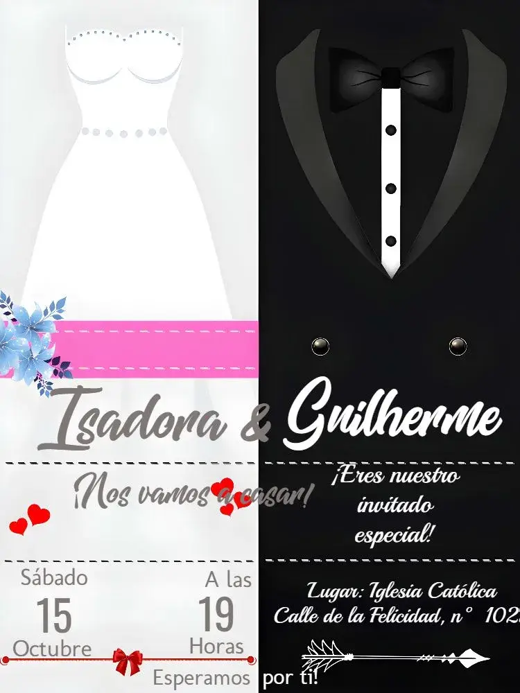 Invitación Boda Elegante