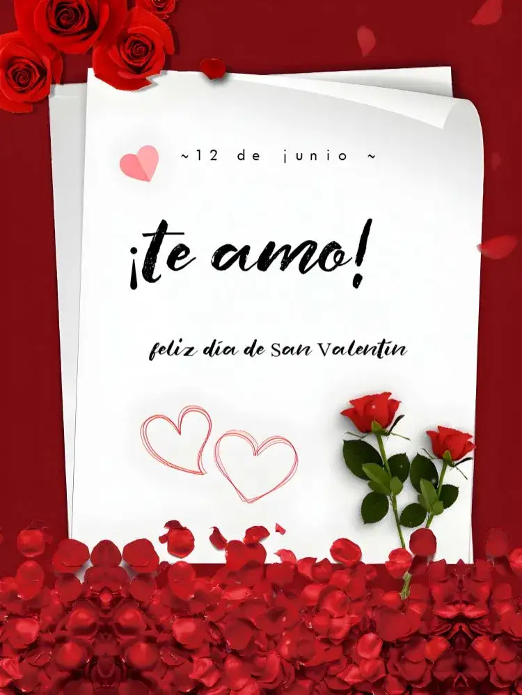 Invitación Publicación Día De Los Enamorados Junio – tema Más buscados rojo, romántico, corazones, moderno, minimalista