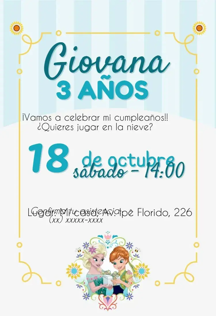 Invitación Congelado