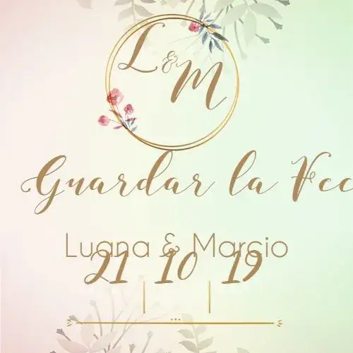 Invitación Save The Date Floral Flores – tema Cumpleaños floral, romántico, verde, primavera, delicado, moderno