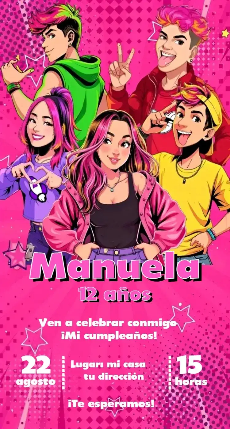 Invitación Emilly Vick 6