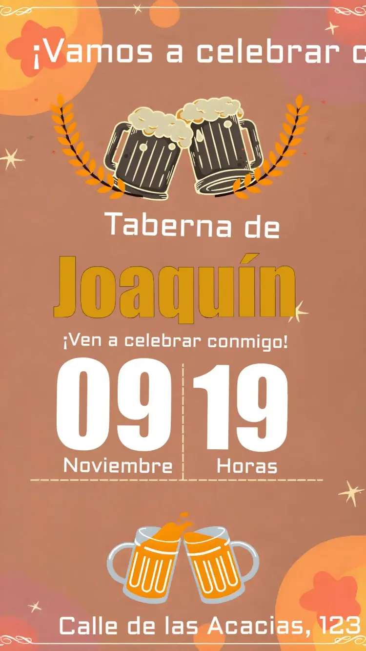 Invitación Bar de Adultos