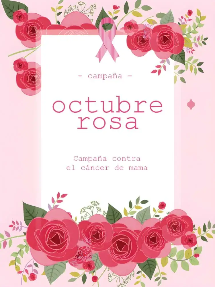 Invitación Publicación Para Octubre Rosa Salud – tema Más buscados rosa, moderno, delicado, saludable, inspirador