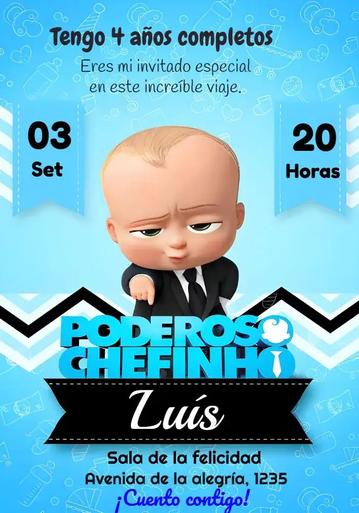 Invitación El Poderoso Jefe