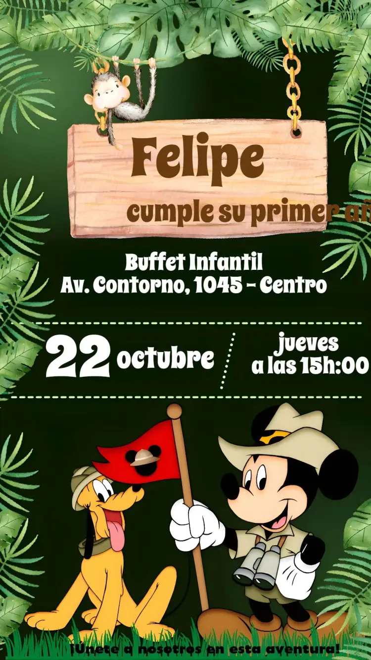 Invitación Mickey