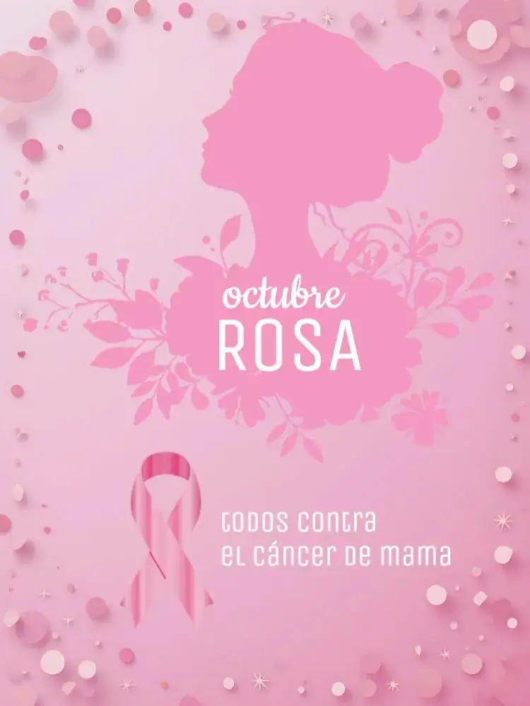 Invitación Publicación Para el Cáncer de Mama en Octubre Rosa – tema Más buscados colores rosa, minimalista, moderno, ilustraciones de salud, tipografía elegante, elementos gráficos inspiradores