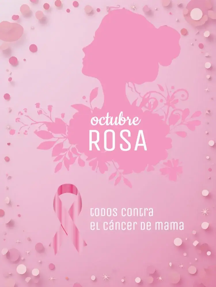 Invitación Publicación Para el Cáncer de Mama en Octubre Rosa editable y personalizable