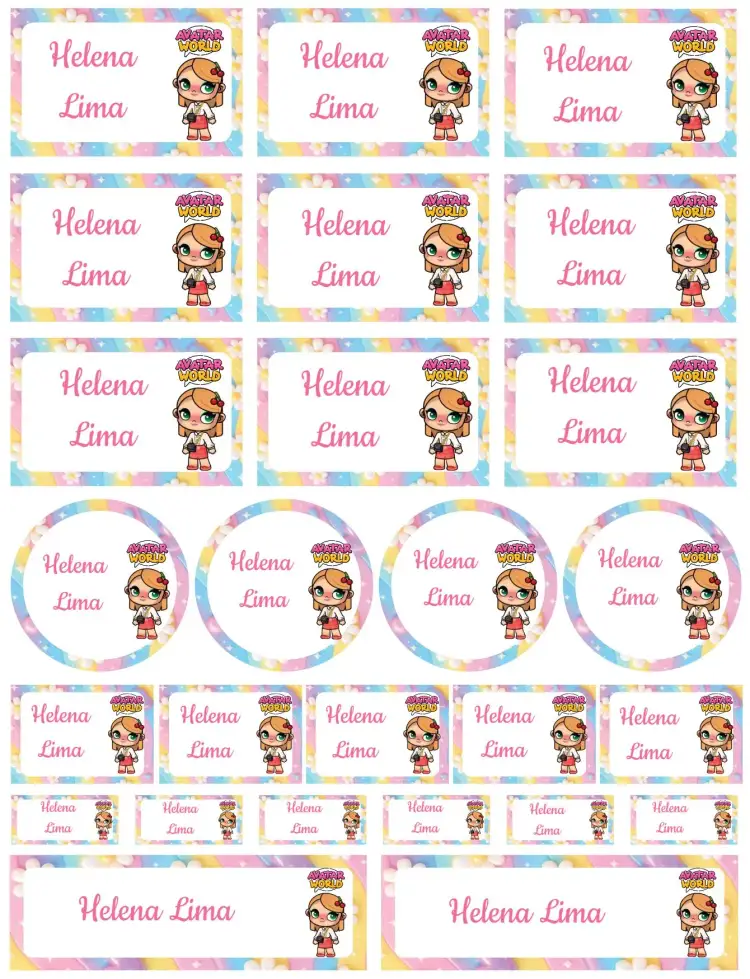 Invitación Mundo Avatar – tema Tarjeta moderno, vibrante, divertido, colorido, lúdico, joven