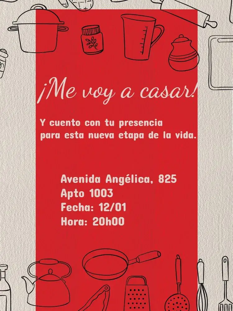 Invitación Celebración de Despedida de Soltera