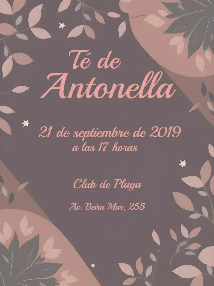 Invitación Despedida de Soltera Nueva – tema Despedida de Soltera floral, delicado, rosa, moderno, femenino, acogedor