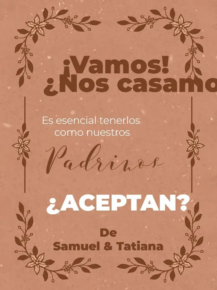 Boda Para Padrinos Delicado Marrón