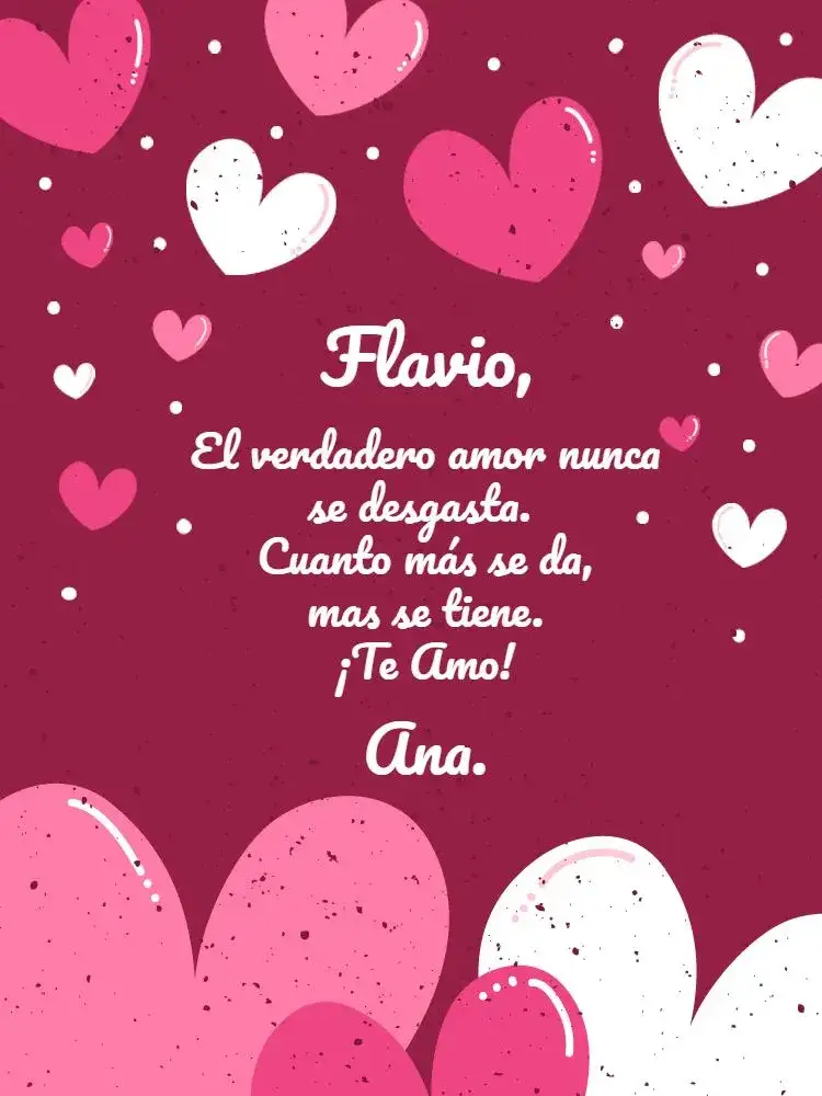 Tarjeta Con Mensaje De Amor Rosa Frase