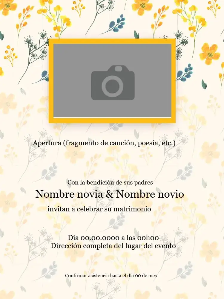 Invitación Boda Celebración