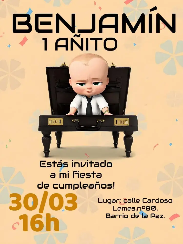 Invitación El Poderoso Jefe Bebé
