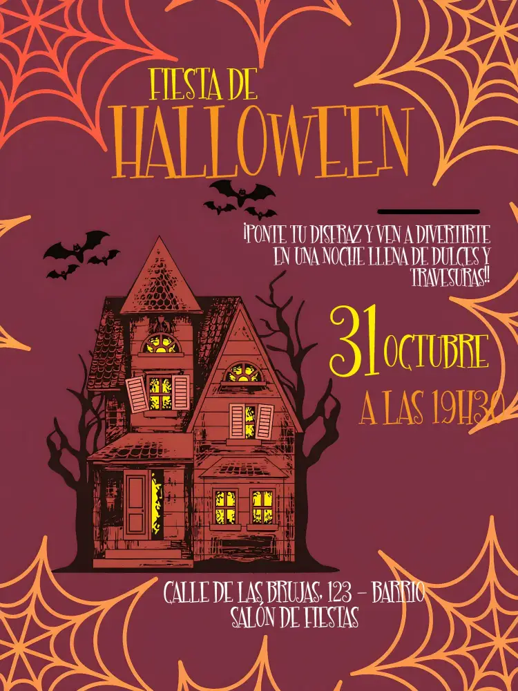 Invitación Fiesta De Halloween Brujas