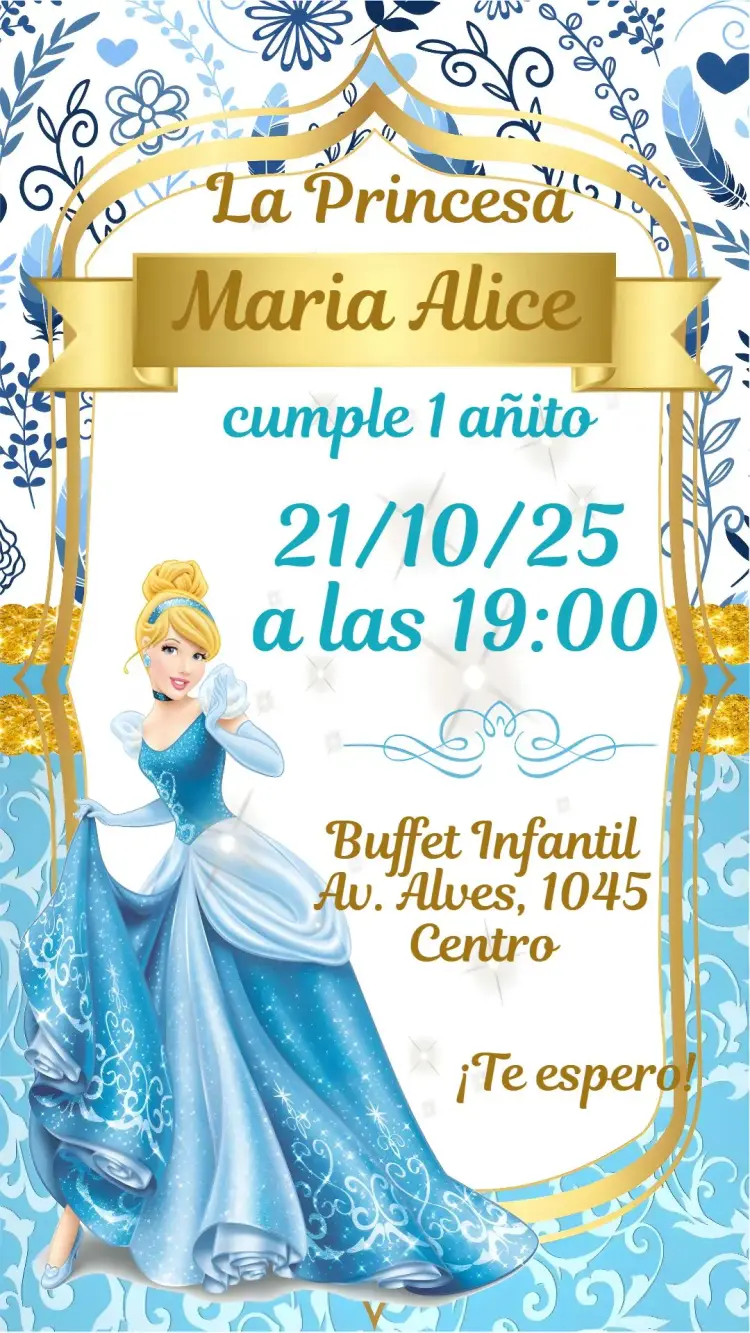 Invitación Cenicienta