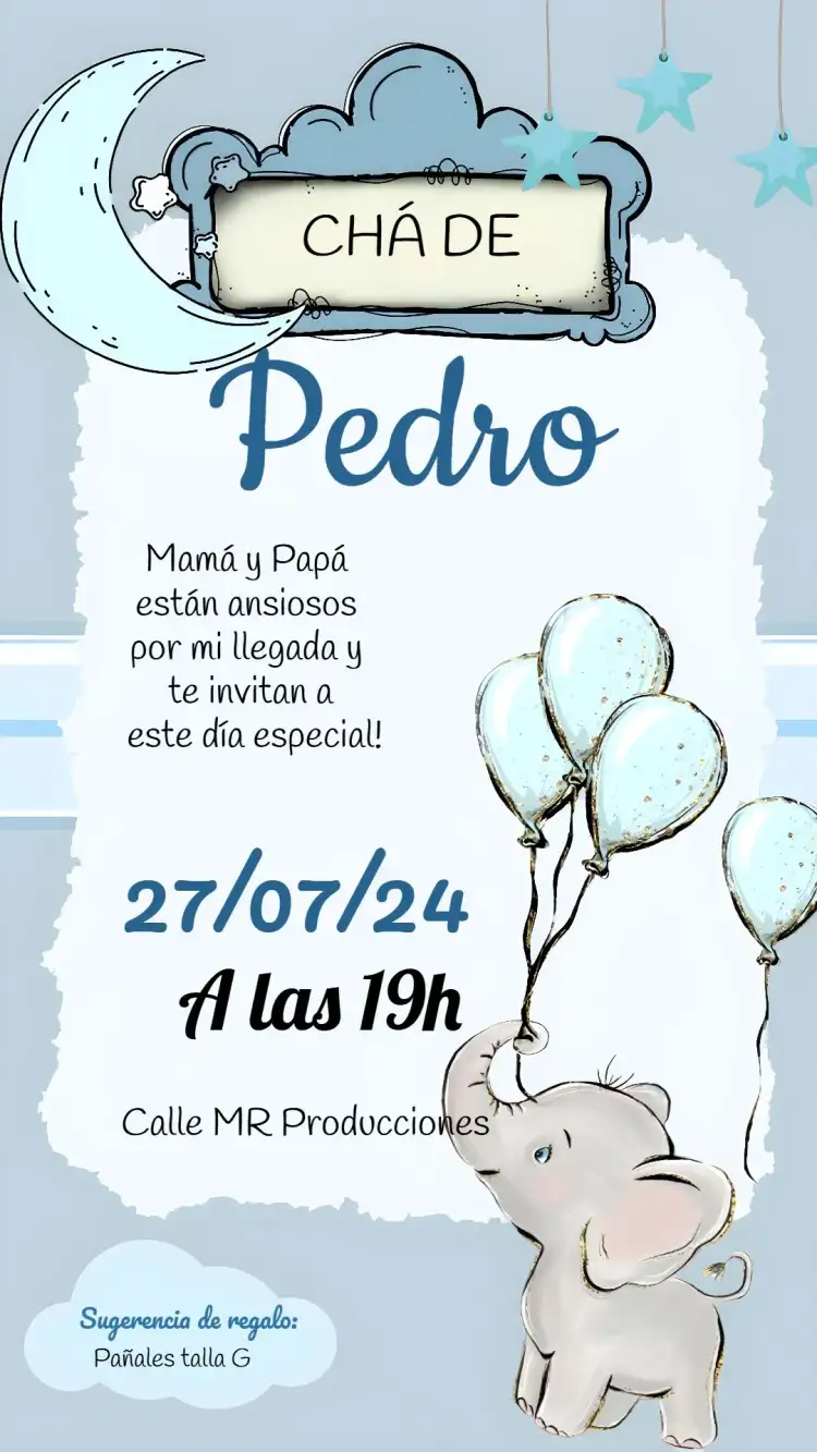 Baby Shower Elefantito Bebé