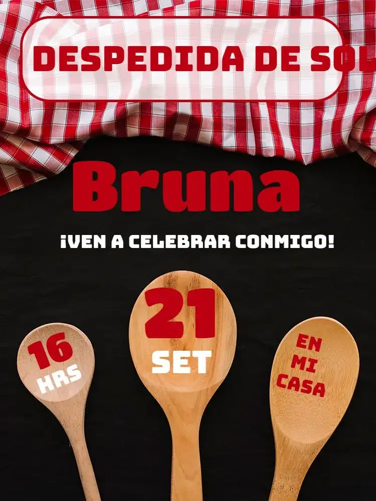 Despedida de Cocina - Modelo 2 Personalizado