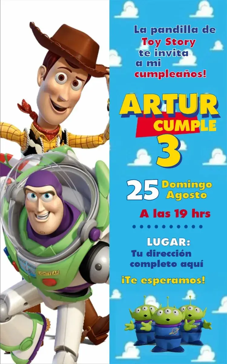 Invitación Toy Story 4