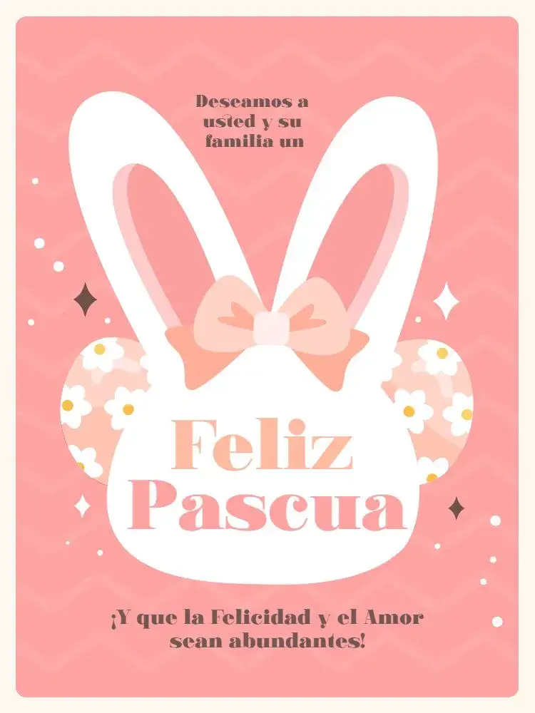 Invitación Tarjeta Feliz Pascua Para Religiosos Claro editable y personalizable