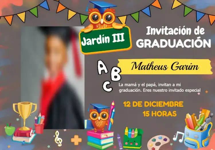 Graduación Con Foto Digital