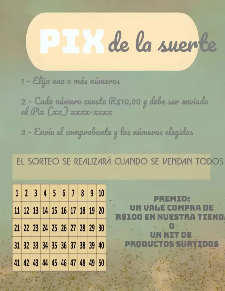 Invitación Rifa Pix De La Suerte Premios – tema Cartones colorido, moderno, divertido, jovial, interactivo, vibrante
