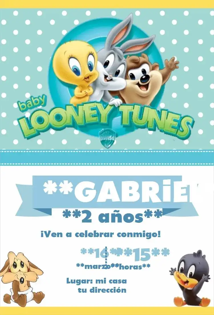 Looney Tunes Baby Azul