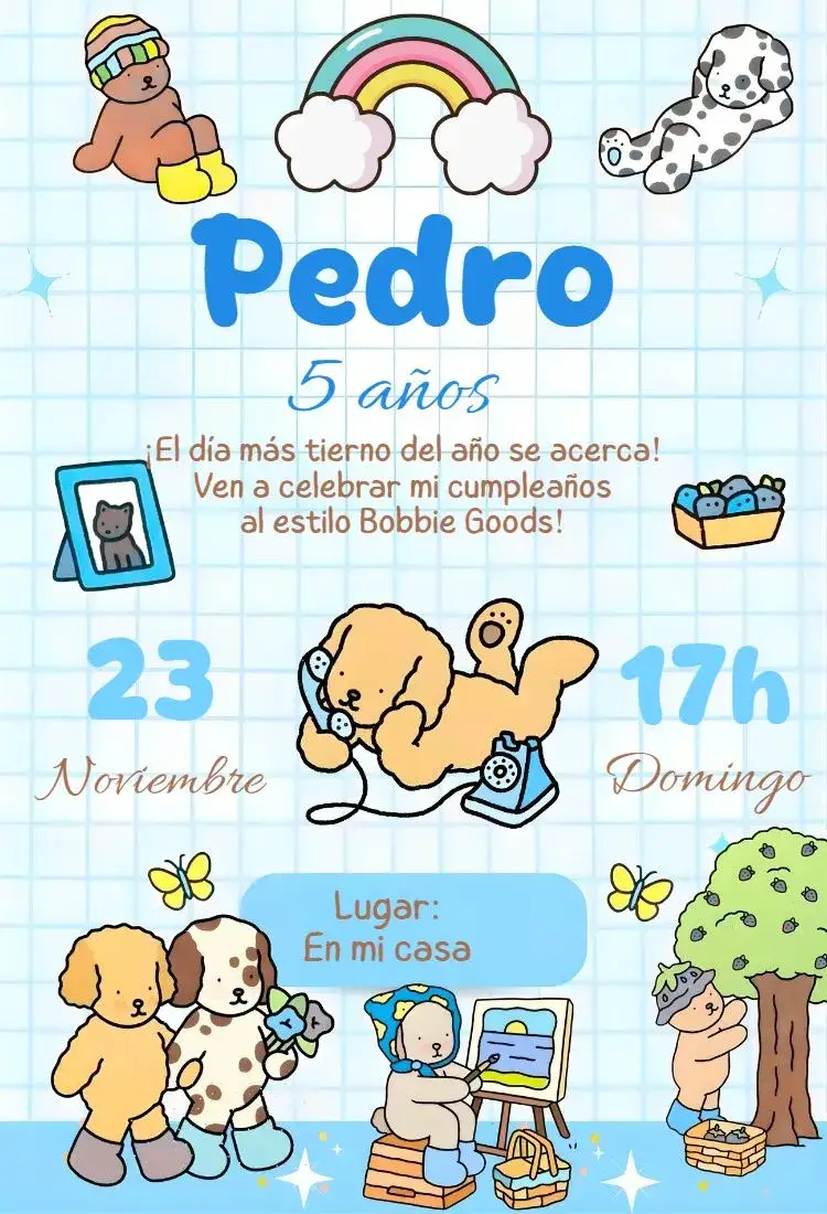 Invitación digital bobbie goods