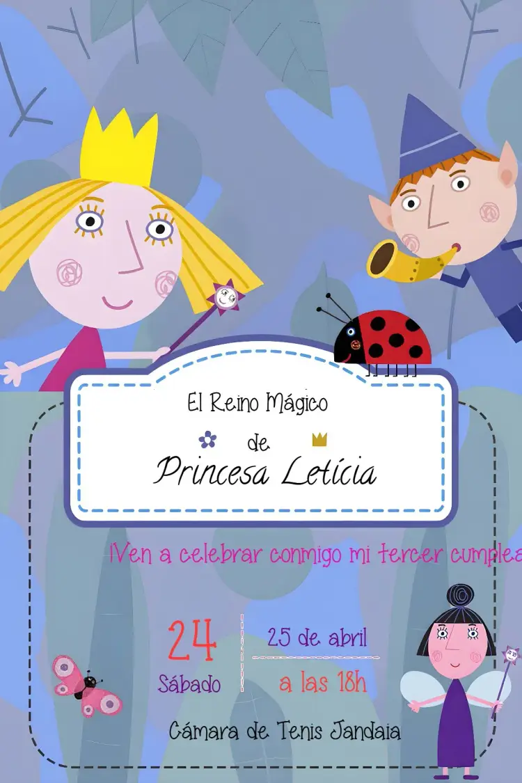 Invitación Ben y Holly Reino