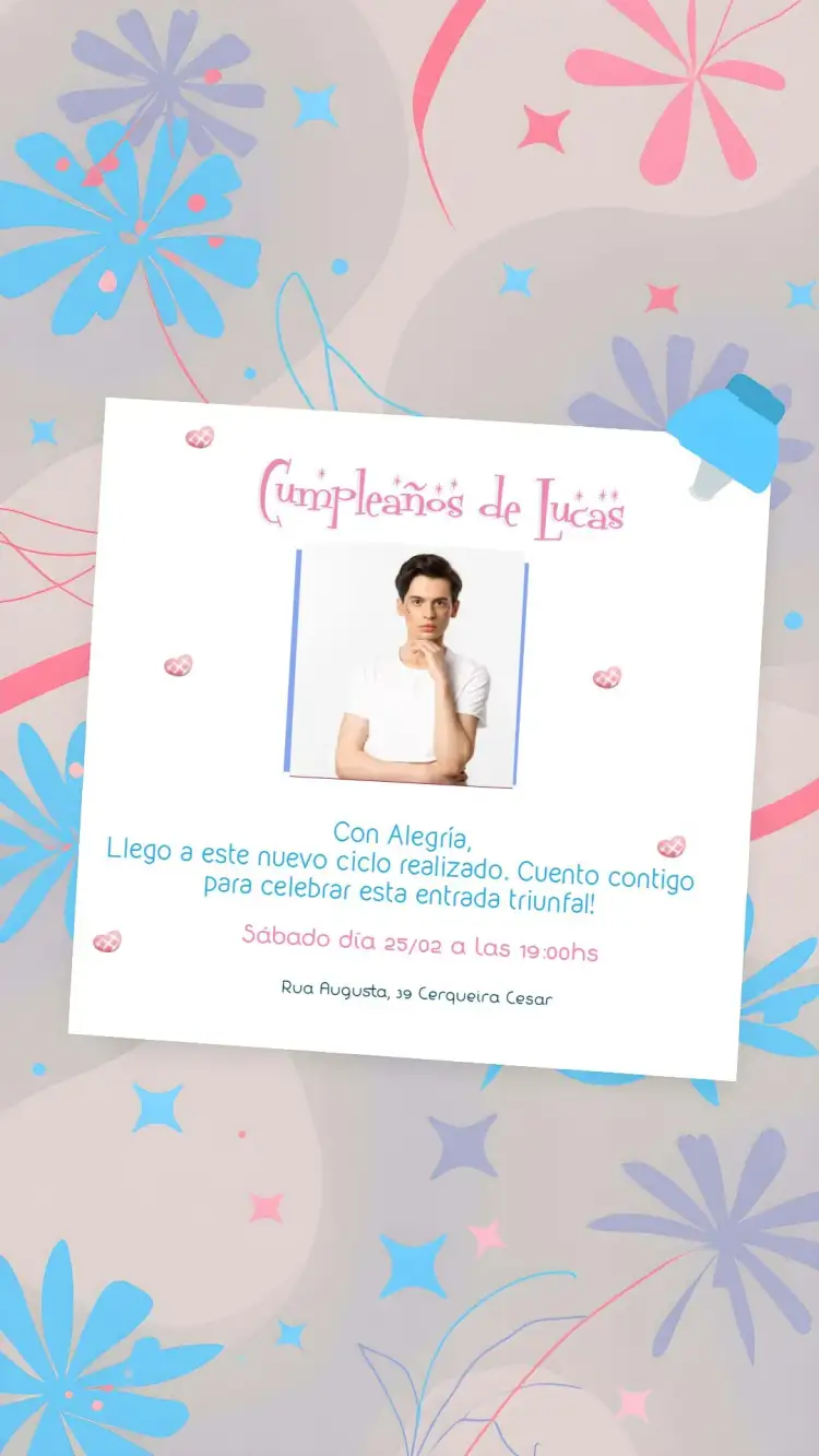 Invitación Orgullo Transexual Con Foto Rosa – tema Fechas Conmemorativas moderno, colorido, diversidad, minimalista, vibrante
