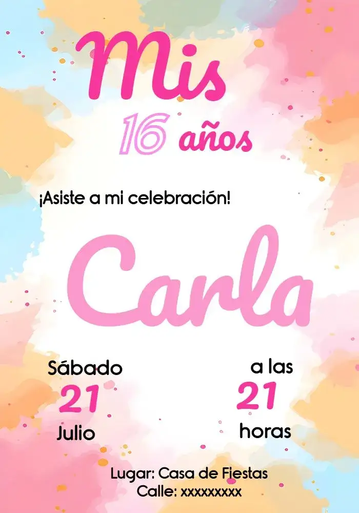 Invitación 15 Años Marrón – tema Cumpleaños moderno, elegante, minimalista, neutro, boho