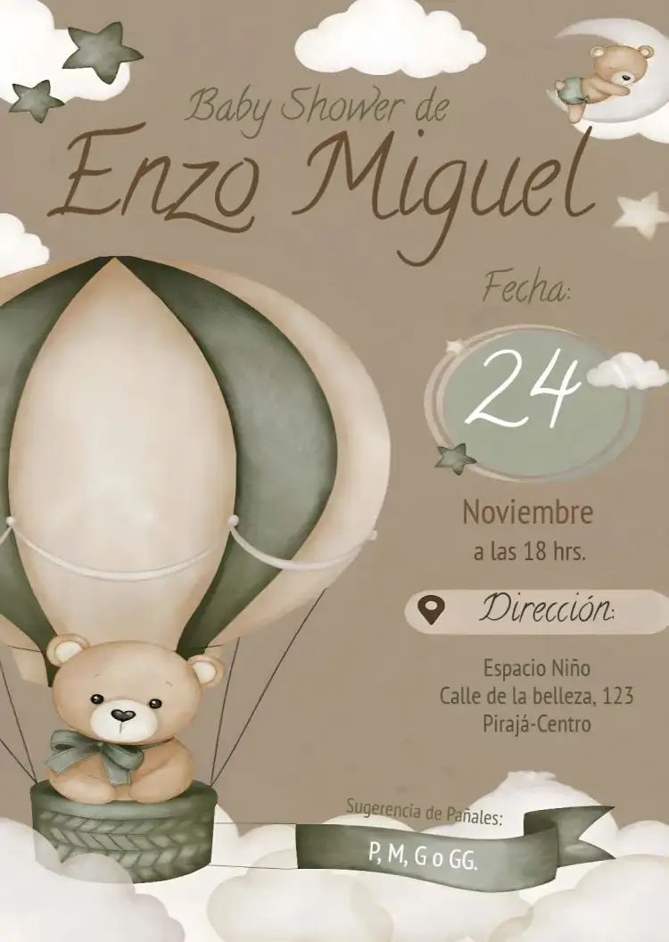 Baby Shower Osito Globos Ositos