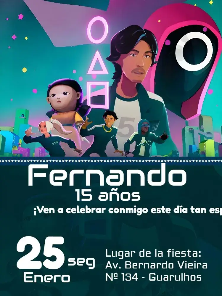 Invitación Round 6 Netflix