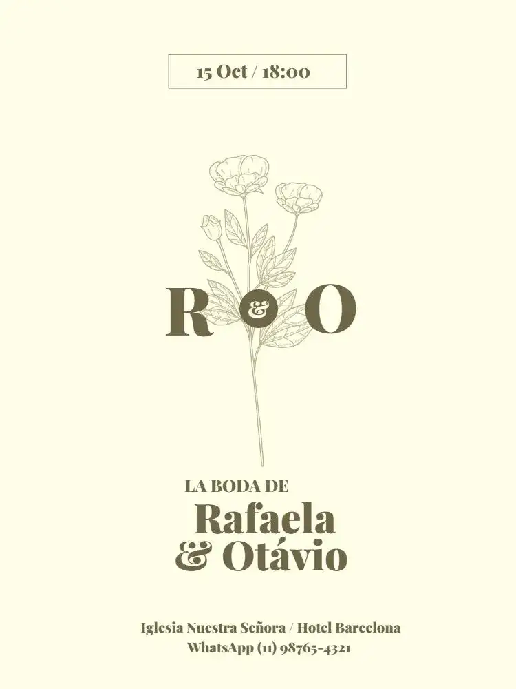 Boda Simple y Elegante Fiesta Floral