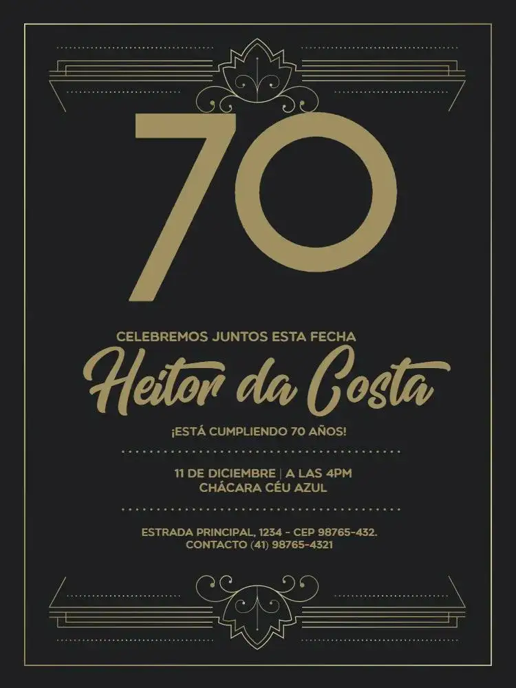 70 Años Fiesta Elegante