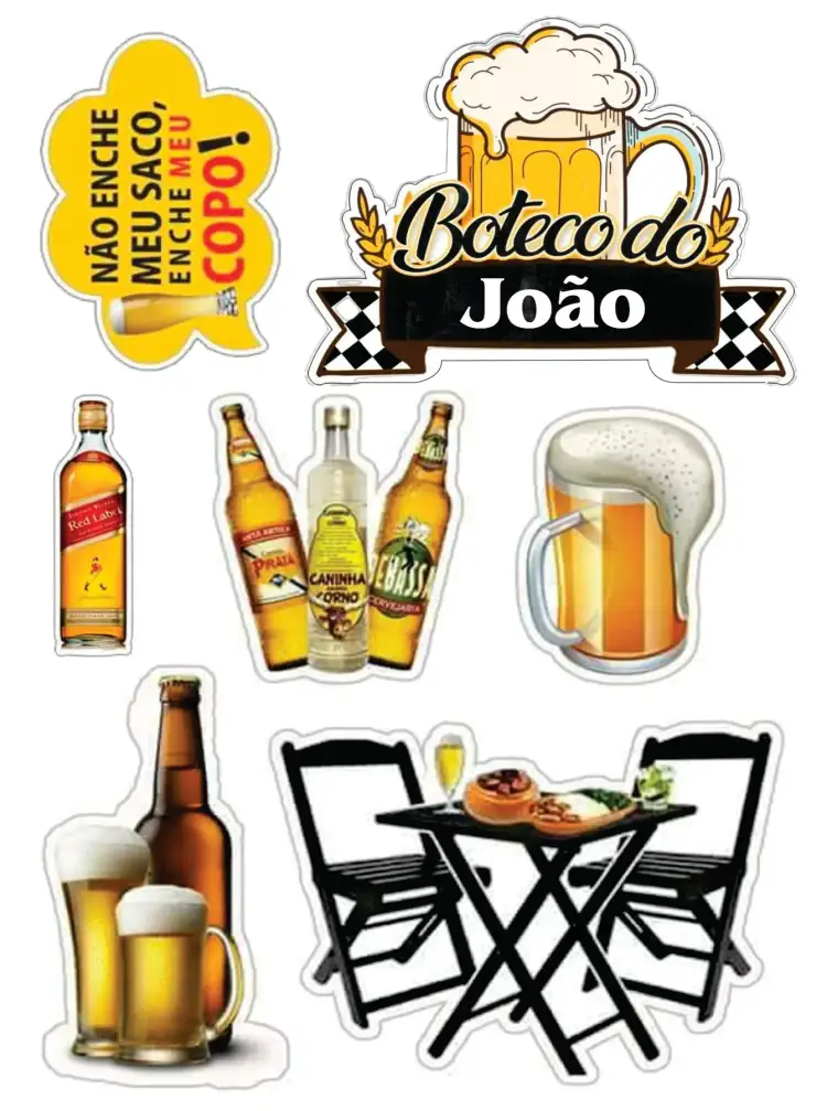 Invitación Bar – tema Topper de torta colorido, vintage, informal, moderno, rústico