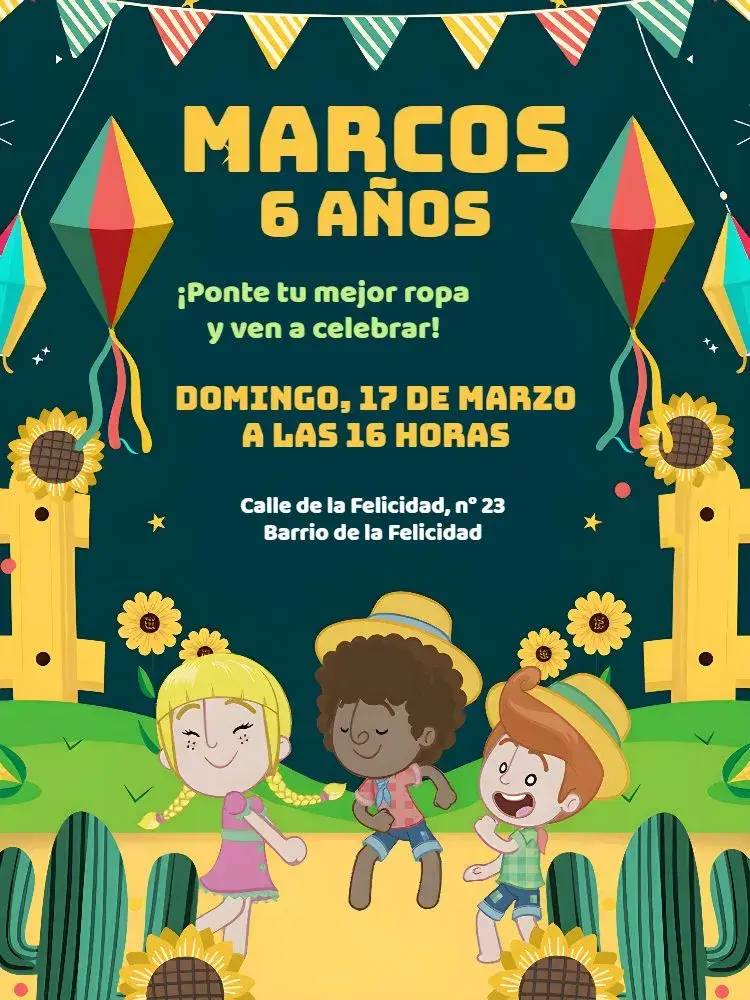 Invitación Mundo Bita São João Menino