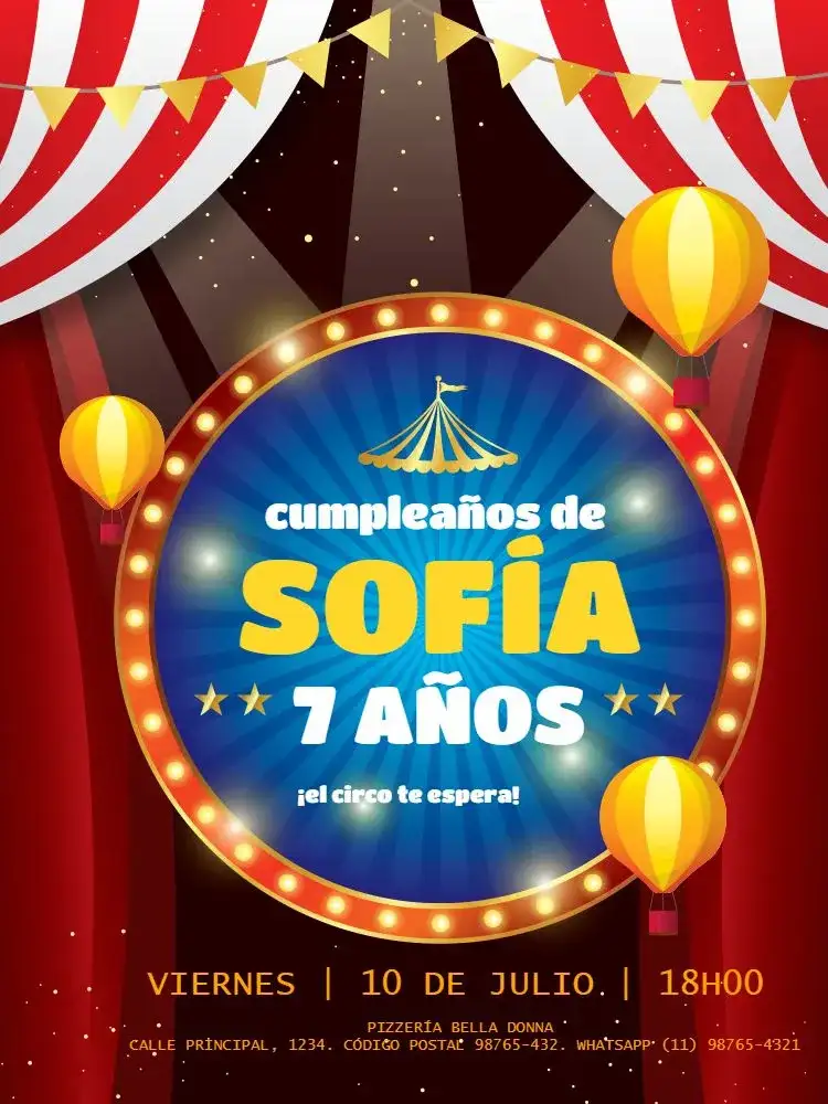Circo Colorido Bandeira