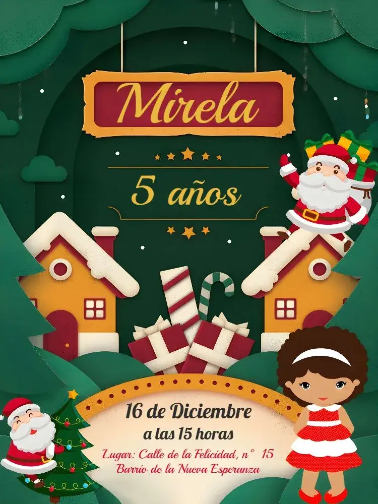 Invitación Navidad De