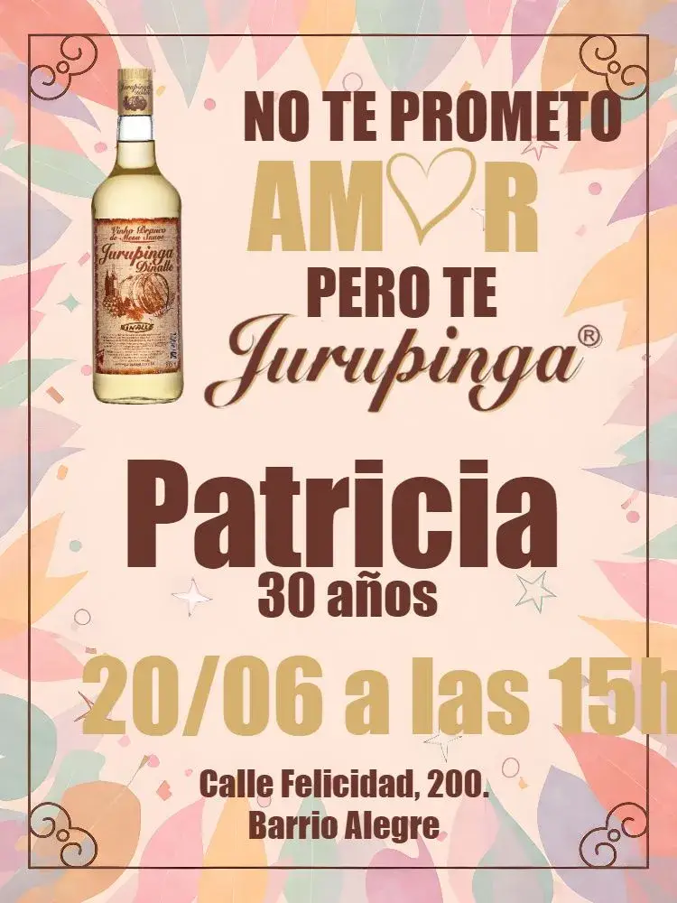 Invitación Jurupinga Masculino