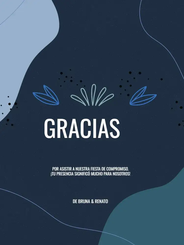 Invitación Tarjeta De Agradecimiento Personalizada Azul Infantil – tema Tarjeta azul, moderno, infantil, divertido, elegante, personalizable