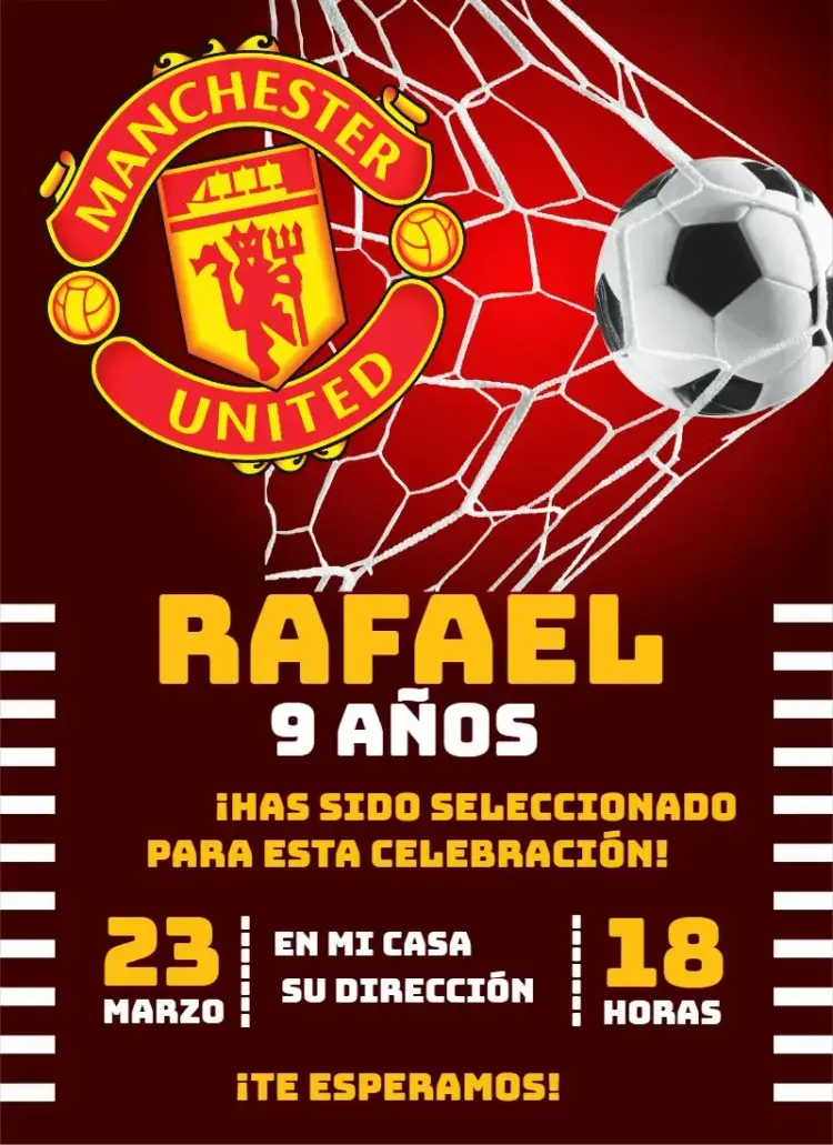 Invitación Manchester United 3
