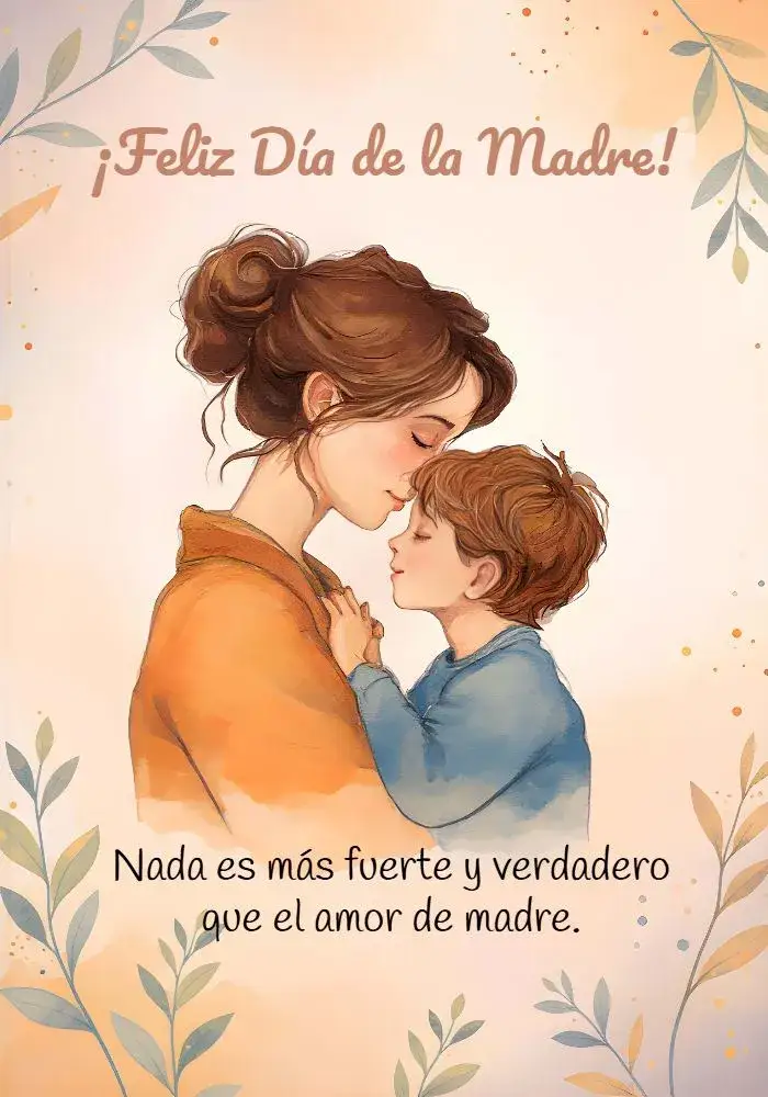 Invitación Tarjeta Día De La Madre Acuarela Madre – tema Fechas Conmemorativas acuarela, romántico, delicado, colorido, floral, minimalista
