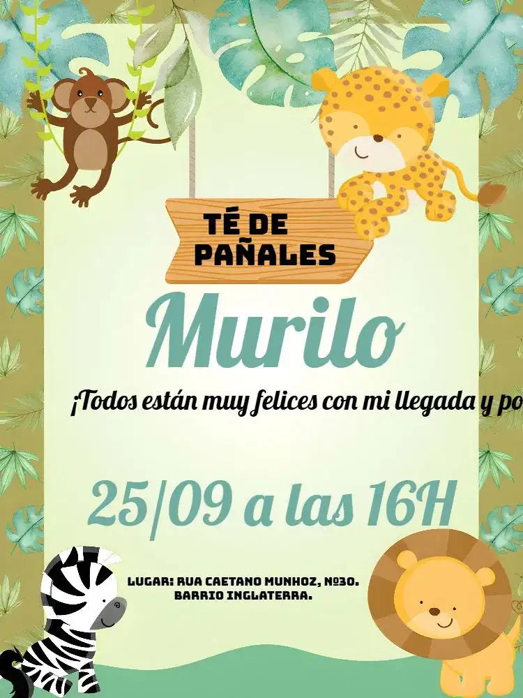 Baby Shower Safari Verde