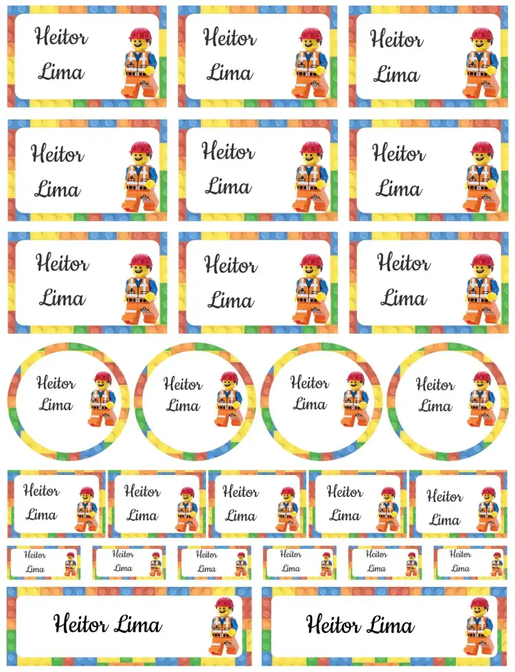 Invitación Lego – tema Tarjeta colorido, juguetón, moderno, infantil, divertido