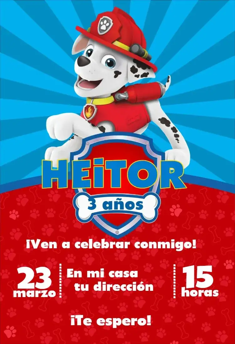 Invitación Patrulla Canina 7