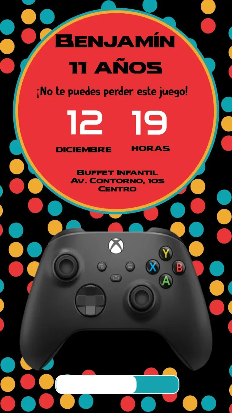 Invitación Videojuego