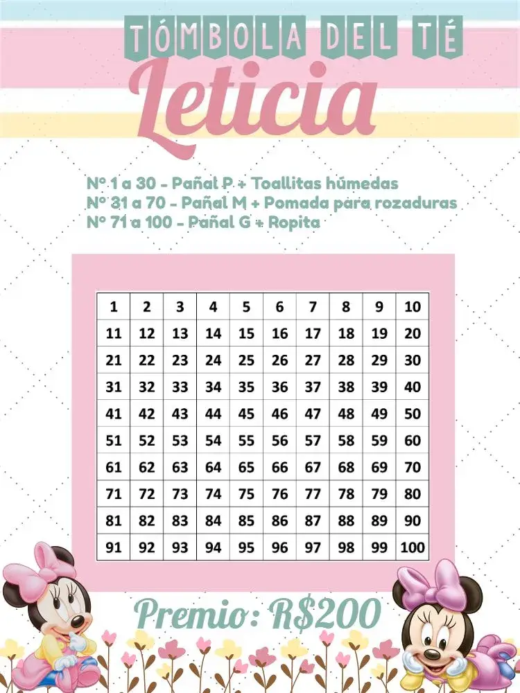 Invitación Chá Rifa Minnie Mouse Baby Bebê