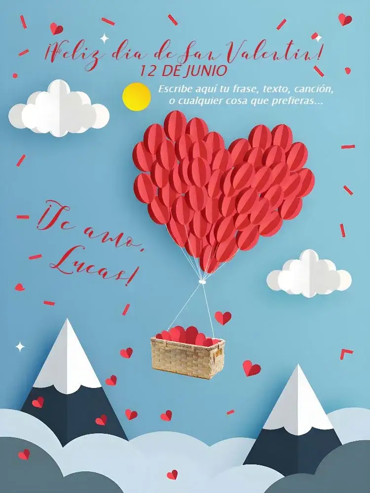 Invitación Tarjeta de San Valentín Pareja – tema Fechas Conmemorativas rojo, romántico, moderno, minimalista, elegante, corazón